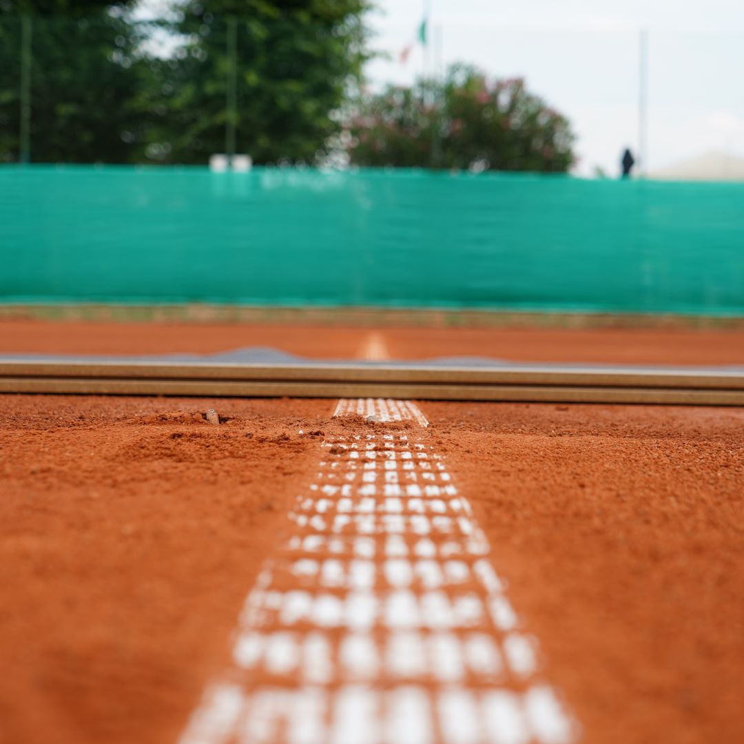 Tennis court levelled with CM1